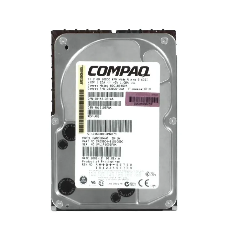 A6738-64001 - HP 73GB 10000RPM Ultra-160 SCSI 80-Pin Hot-Swappable 3.5-inch Hard Drive