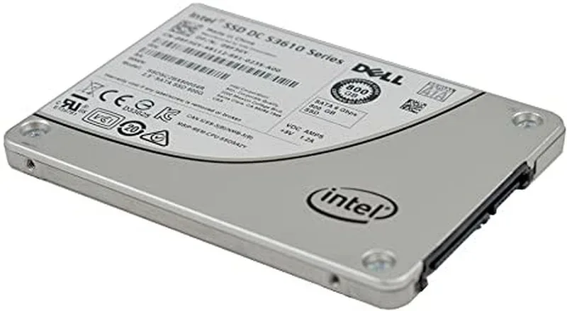 Dell A8222020 Dc S3610 Series 800GB Multi-Level Cell SATA 6Gb/s Mixed Use SFF 2.5-Inch Solid State Drive For PowerEdge Server