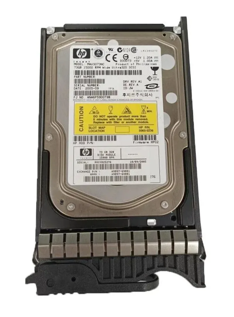 A9897-69001 - HP 72.8GB 15000RPM Ultra-320 SCSI Hot-Pluggable LVD 80-Pin 3.5-inch Hard Drive
