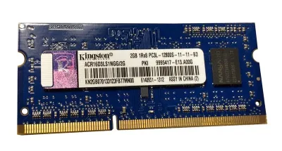 ACR16D3LS1NGG-2G - Kingston 2GB DDR3-1600MHz PC3-12800 non-ECC Unbuffered CL11 204-Pin SoDimm 1.35V Low Voltage Single Rank Memory Module