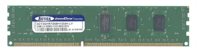 ACT2GHR72N8H1333H-LV - Actica 2GB DDR3-1333MHz PC3-10600 non-ECC Unbuffered CL9 240-Pin UDIMM 1.35V Single Rank Memory Module