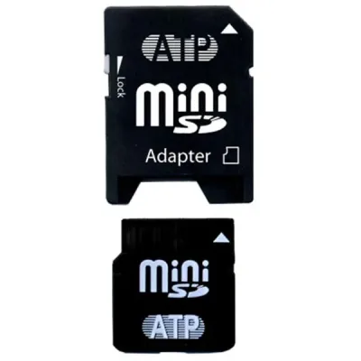 AF4GMD-AP - ATP 4GB miniSD Flash Memory Card with Adapter