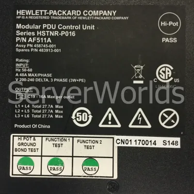 AF511A - HP 48A 208V 17.30 kVA 200-240V AC Power Distribution Unit