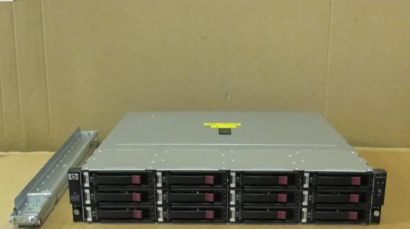 AJ694A - HP StorageWorks EVA4400 Hard Drive Array 8 x HDD Installed 1.17 TB Installed HDD Capacity Fibre Channel Controller RAID Supported 12 x Total Bays Fibre Channel Rack-mountable