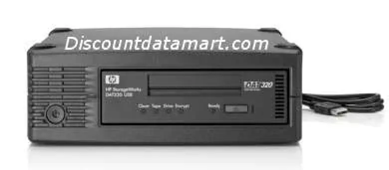 HP AJ823A#ABA StorageWorks DAT320 160GB (Native)/320GB (Compressed) USB External Tape Drive
