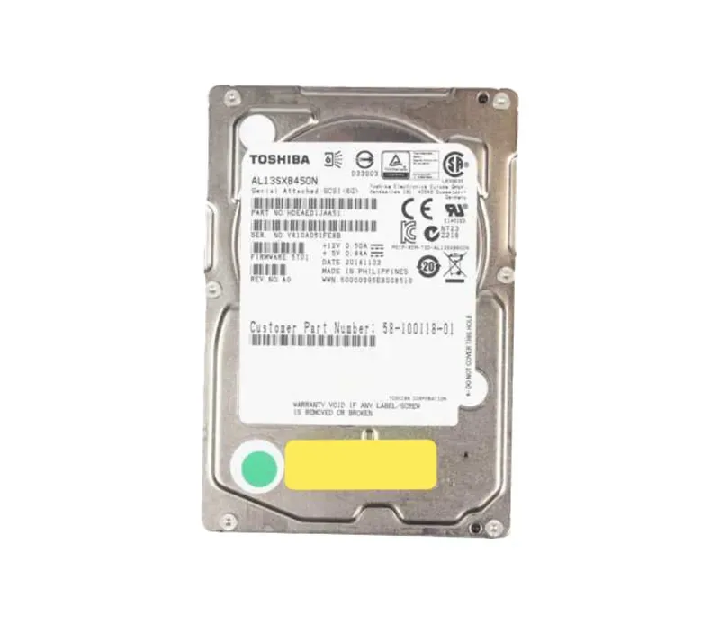 AL13SXB450N - Toshiba Enterprise 450GB 15000RPM SAS 6GB/s 64MB Cache 2.5-inch Hard Drive