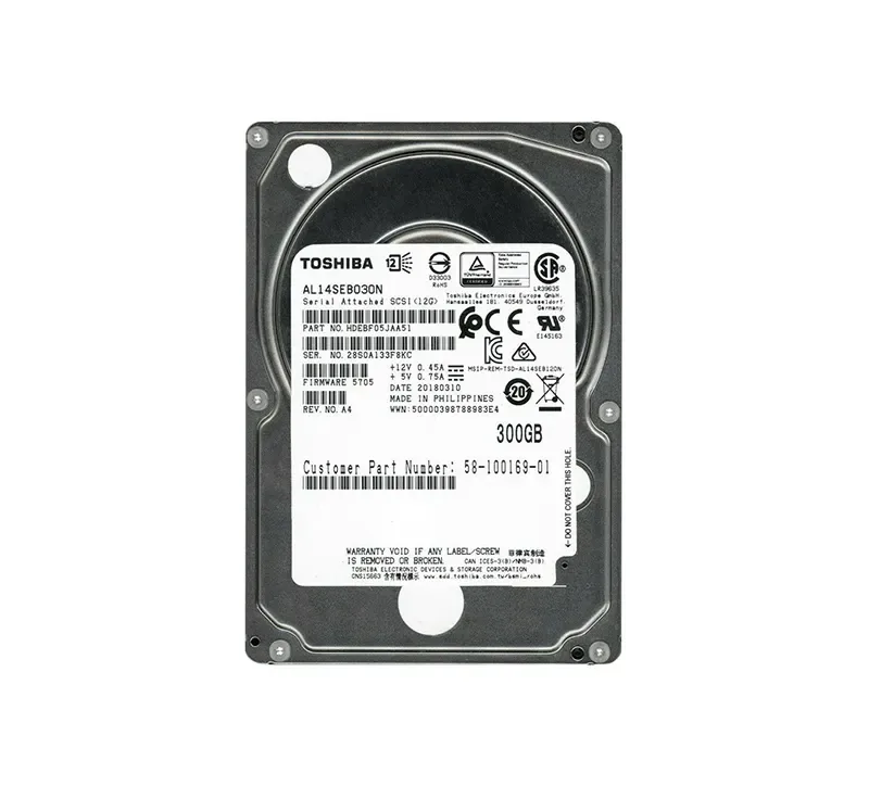 AL14SEB030N - Toshiba 300GB 12GB/s 10.5K 2.5-inch SFF Enterprise SAS Hard Drive