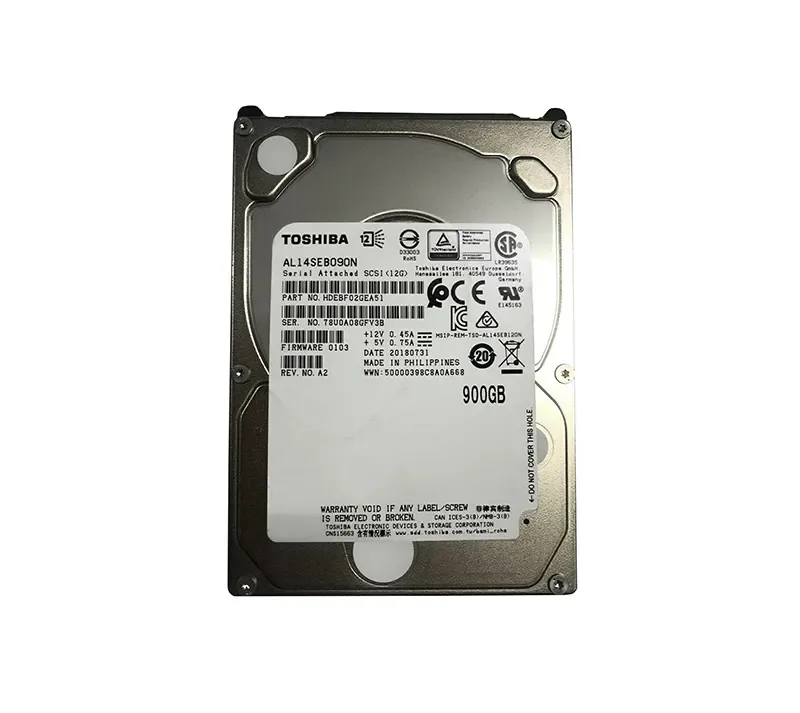 AL14SEB090N - Toshiba 900GB 10000RPM SAS 12Gb/s 128MB Cache 2.5-inch Hard Drive
