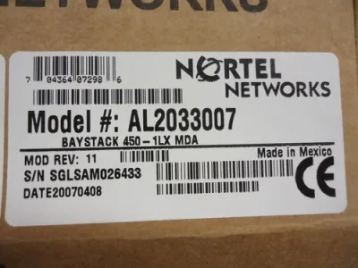 AL2033007 - Avaya Nortel 450-1LX 1 Port 1000Base-LX Single PHY MDA