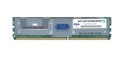 AP12K72F8BJE6S1 - ATP 4GB DDR2-667MHz PC2-5300 ECC Fully Buffered CL5 240-Pin DIMM 1.8V Quad Rank Memory Module