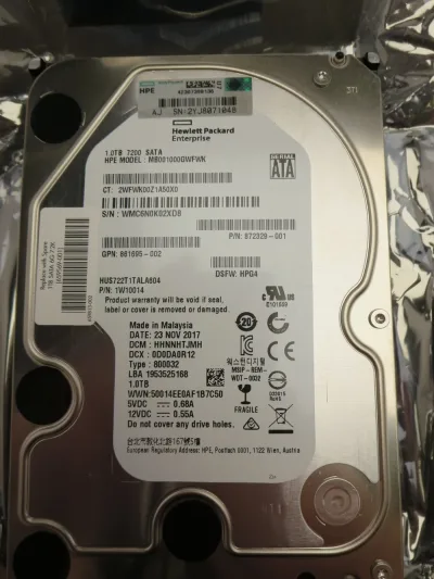 AP861A - HP Internal 1 TB Hard Drive
