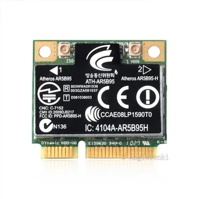 AR5B95 - Dell Wireless Atheros Half-Mini 802.11 B/G/N PCI-E Card