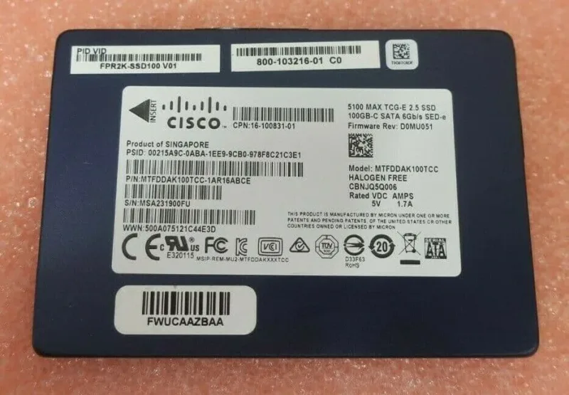 ASA5500X-SSD120 - Cisco 120GB SED Solid State Drive