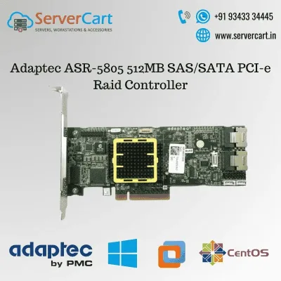 ASR-5805 - Adaptec 5805 8-Port PCI Expressxpress X8 SATA/SAS Low Profile RAID Controller with 512MB DDR2