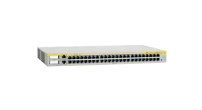 AT-8550GB-50 - Allied Telesis Intelligent Layer 2 Switch 48 x 10/100Base-TX LAN 2 x 10/100/1000Base-T LAN 2 x SFP (mini-GBIC) Ethernet Switch