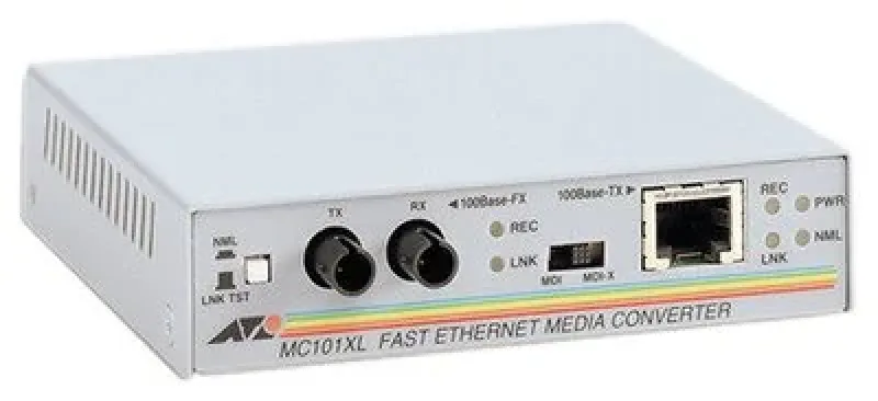 AT-MC101XL-10 - Allied Telesis 100Base-TX to 100Base-FX/ST mm 2km Media Converter