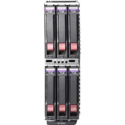 AT459A - HP StorageWorks SB40C Hard Drive Array SAS/Serial ATA Controller RAID Supported 6 x Total Bays eSATA 4U Rack-mountable with 6 X 300GB SAS