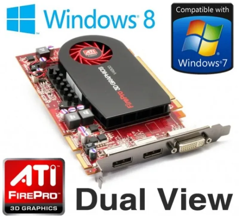 ATI-102-C01403 - ATI Firepro V5800 1GB PCI Express x16 DVI/ 2x DisplayPort Video