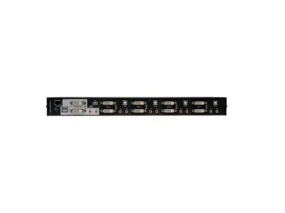 B004-2DUA4-K - Tripp-Lite 4-Port Dual Monitor DVI KVM Switch with Audio and USB 2.0 Hub