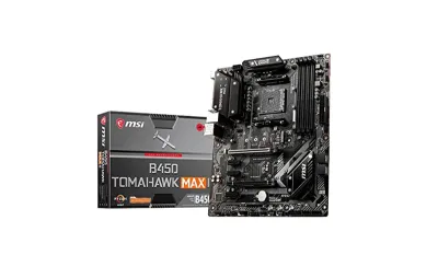 B450TOMAMAX MSI B450 TOMAHAWK MAX Socket AM4/ AMD B450/ DDR4/ 2-Way CrossFire/ SATA3 / USB3.2/ Turbo M.2/ A&GbE/ ATX Motherboard