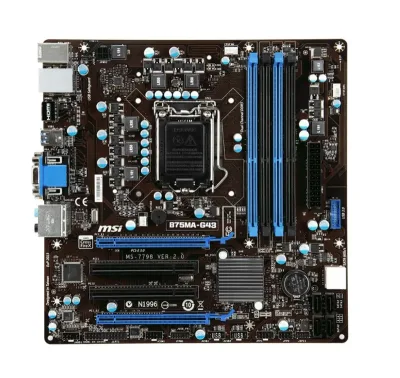 B75MA-G43 - MSI Desktop Motherboard Intel B75 Express Chipset Socket H2 LGA-1155