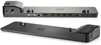 HP B9C87AA#ABA Ultra Slim Docking Station with 4x USB 3.0 and VGA Port for EliteBook 820 G1 / G2 / G3 Notebook