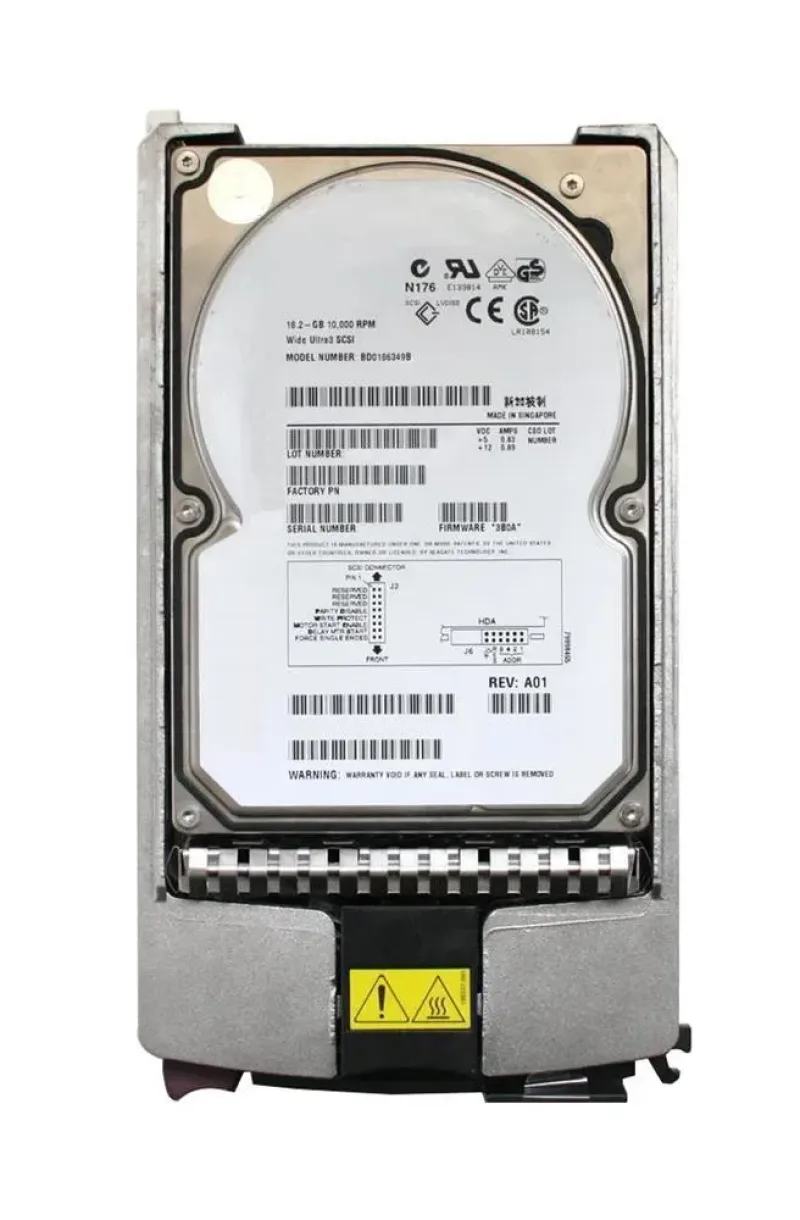 BD0186349B1 - HP 18GB 10000RPM Ultra 160 SCSI 3.5-inch Hard Drive