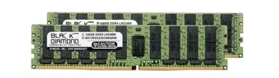 BD128GX22933MQR96 - Black Diamond 256GB Kit (2 x 128GB) DDR4-2933 MHz PC4-23400 ECC Registered CL21 288-Pin LRDIMM 1.2V 4Rx4 Memory Module