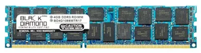 BD4G1066MTR17 - Black Diamond 4GB DDR3-1066 MHz PC3-8500 ECC Registered CL7 240-Pin RDIMM 1.2V 2Rx4 Memory Module
