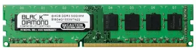 BD4G1333MT22 - Black Diamond 4GB DDR3-1333 MHz PC3-1066 ECC CL9 240-Pin DIMM 1.5V 1Rx8 Memory Module