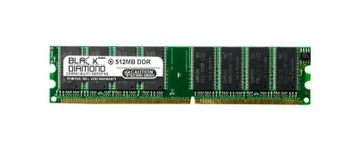 BD512M333M07 - Black Diamond 512MB DDR-333 MHz PC-2700 ECC CL2.5 184-pin DIMM 2.5V 2Rx8 Memory Module