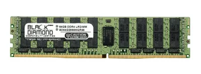 BD64G2400MQR96 - Black Diamond 64GB DDR4-2400 MHz PC4-19200 ECC Registered CL17 288-Pin RDIMM 1.2V 4Rx4 Memory Module
