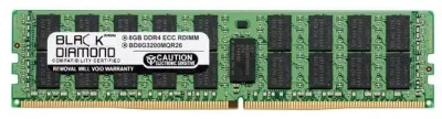 BD8G3200MQR26 - Black Diamond 8GB DDR4-3200 MHz PC4-25600 ECC Registered CL22 288-Pin RDIMM 1.2V 2Rx4 Memory Module