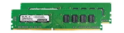 BD8GX23200MQ22 - Black Diamond 16GB Kit (2 x 8GB) DDR4-3200 MHz PC4-25600 ECC CL22 288-Pin DIMM 1.2V 2Rx8 Memory Module