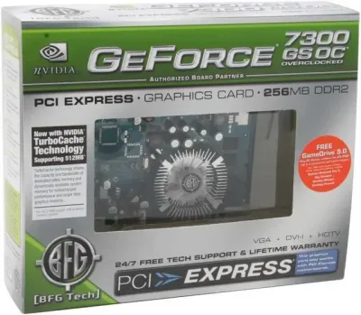 BFGR73256GSOCE - BFG GeForce 7300 GS 512MB GDDR2 64-Bit PCI Express x16 Video Graphics Card