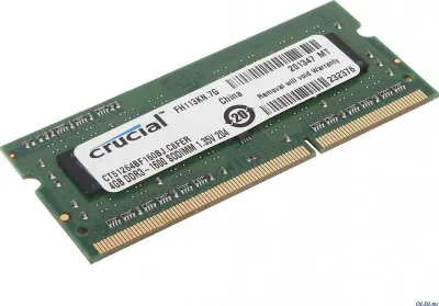 BLS4G3D169DS3 - Crucial Technology 4GB DDR3-1600MHz PC3-12800 non-ECC Unbuffered CL11 240-Pin DIMM 1.35V Low Voltage Memory Module