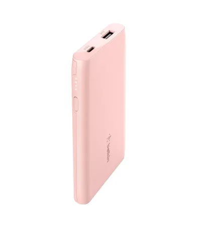 BPB004BTC00 - Belkin Boost Charge 5000mAh 12-Watts USB A C Power Bank Pink