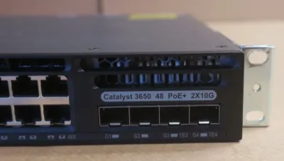 Cisco Catalyst C1-WS3650-48FD/K9 3650 PoE+ 48 x Ports 10/100/1000Base-T + 4 x SFP Ports Layer 3 Managed Rack-mountable Gigabit Ethernet Network Switch
