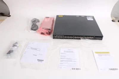 Cisco Catalyst C1-WS3650-48PS/K9 3650 PoE+ 48 x Ports 10/100/1000Base-T + 4 x SFP Ports Layer 3 Managed Rack-mountable Gigabit Ethernet Network Switch