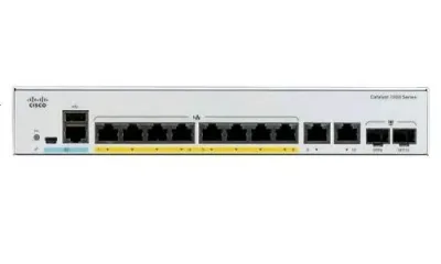 C1000-8FP-2G-L - Cisco Catalyst C1000-8P POE+ 8 x Ports 10/100/1000Base-T + 2 x SFP Combo Layer 2 Managed Gigabit EThernet Switch