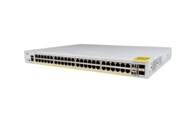 C1000FE-48P-4G-L - Cisco Catalyst Ethernet Switch - 48 Ports - Manageable - 2 Layer Supported - Modular - 4 SFP Slots - 48.09 W Power Consumption - 370 W PoE Budget - Optical Fiber, Twisted Pair - PoE