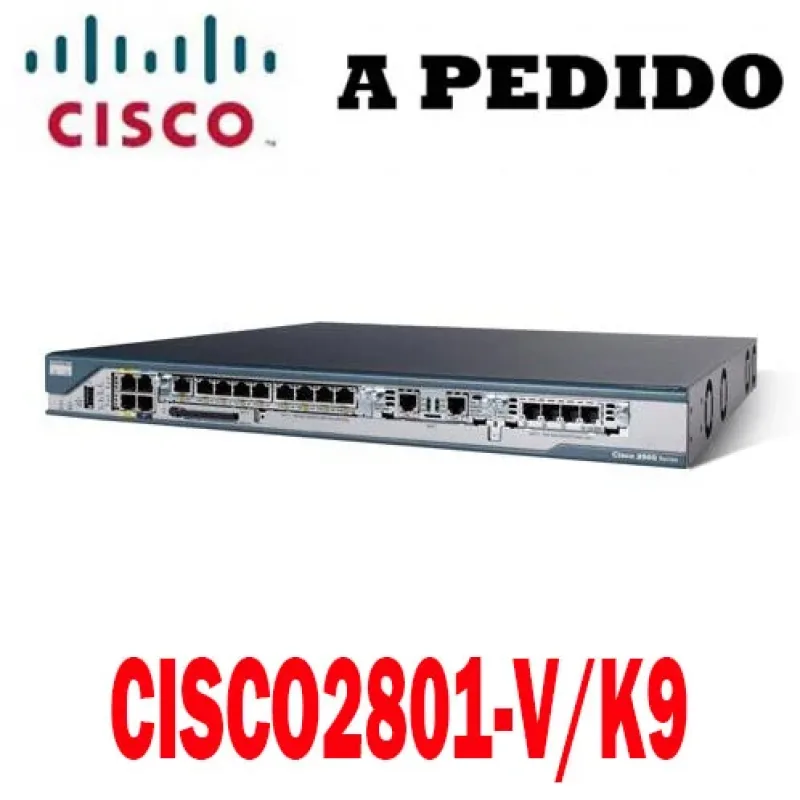 Cisco C2801VSECCCME/K9KIT 2801-VSEC Integrated Services Router 2 x AIM , 2 x HWIC , 1 x WIC , 1 x VIC , 2 x PVDM , 1 x CompactFlash (CF) Card 2 x 10/100Base-TX LAN