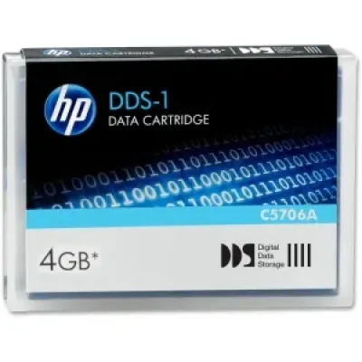 C5706A - HP 2GB 4GB With 2 1 Compression DDS-1 90m Tape Cassette