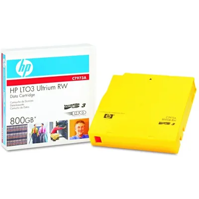 C7973AH - HP LTO-3 Ultrium 400/800GB RW Storage Media non Custom Label Tape Data Cartridge
