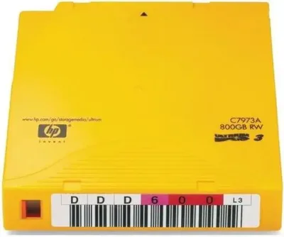 C7973AN - HP LTO-3 Ultrium 400/800GB RW Storage Media non Custom Label Tape Data Cartridge