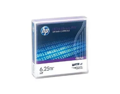 C7976A - HP LTO-6 Ultrium 2.50TB Native / 6.25TB Compressed Metal Particle (MP) RW Tape Data Cartridge