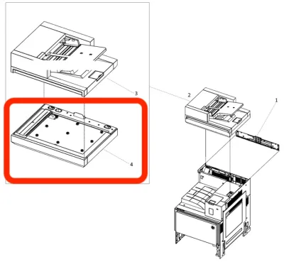 C9124-60103 - HP Flatbed Scanner Assembly LaserJet 3330