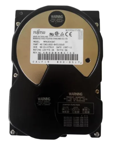 CA01602-B45100UD - Fujitsu 4GB 5400RPM ATA-33 3.5-inch Hard Drive