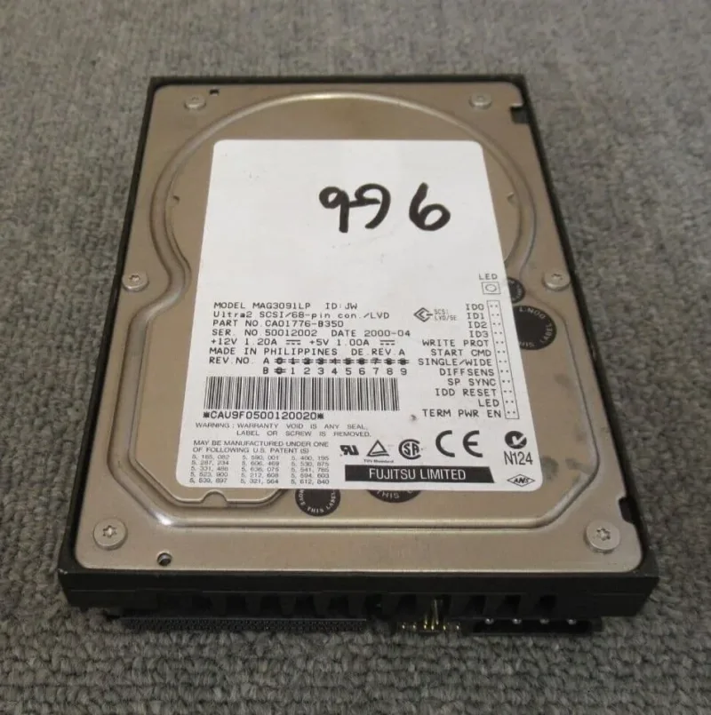 CA01776-B93900EM - Fujitsu Enterprise 36.4GB 10000RPM Ultra2 Wide SCSI 80-Pin 2MB Cache 3.5-inch Hard Disk Drive