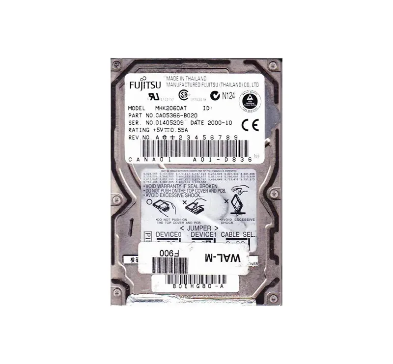 CA05366-B020 - Fujitsu Mobile 6GB 4200RPM ATA-66 512KB Cache 2.5-inch Hard Drive